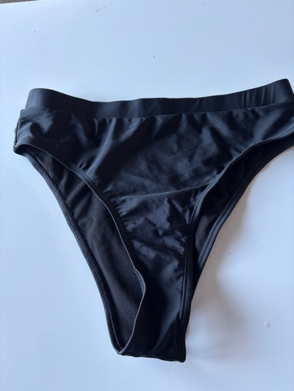 Black High-Cut Bikini Bottom